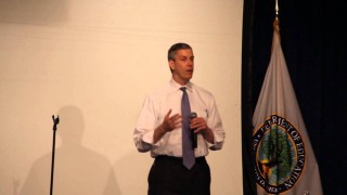 Arne Duncan speaks at Journey for Justice 2013 Department of Education hearing