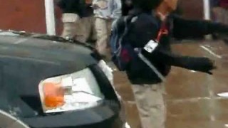 Snowball fight 12/11/08 McDonogh #35 High School New Orleans Louisiana