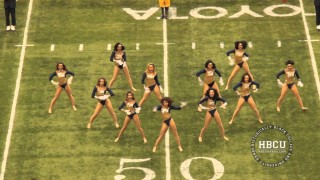 SU Dancing Dolls at SWAC Championship 2013