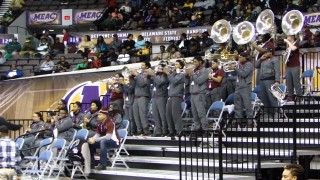 NCCU Pep Band playing at the MEAC Tournament 2014