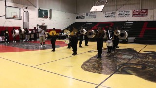 Baker High School Battle of the Band 2014 Drum Section Battle Part.1