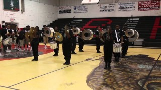 Baker High School Battle of the Bands 2014 Drum Section Battle Part.2
