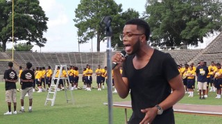 Burnell Taylor Singing the National Anthem